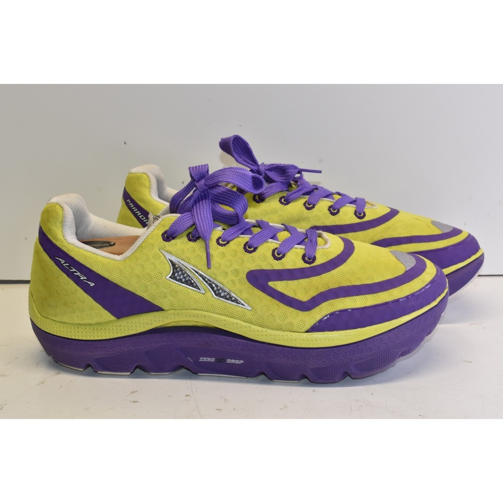 ALTRA Womens Paradigm Running Shoes Yellow Size 14 Max Cushion A2435-2 Zero Drop